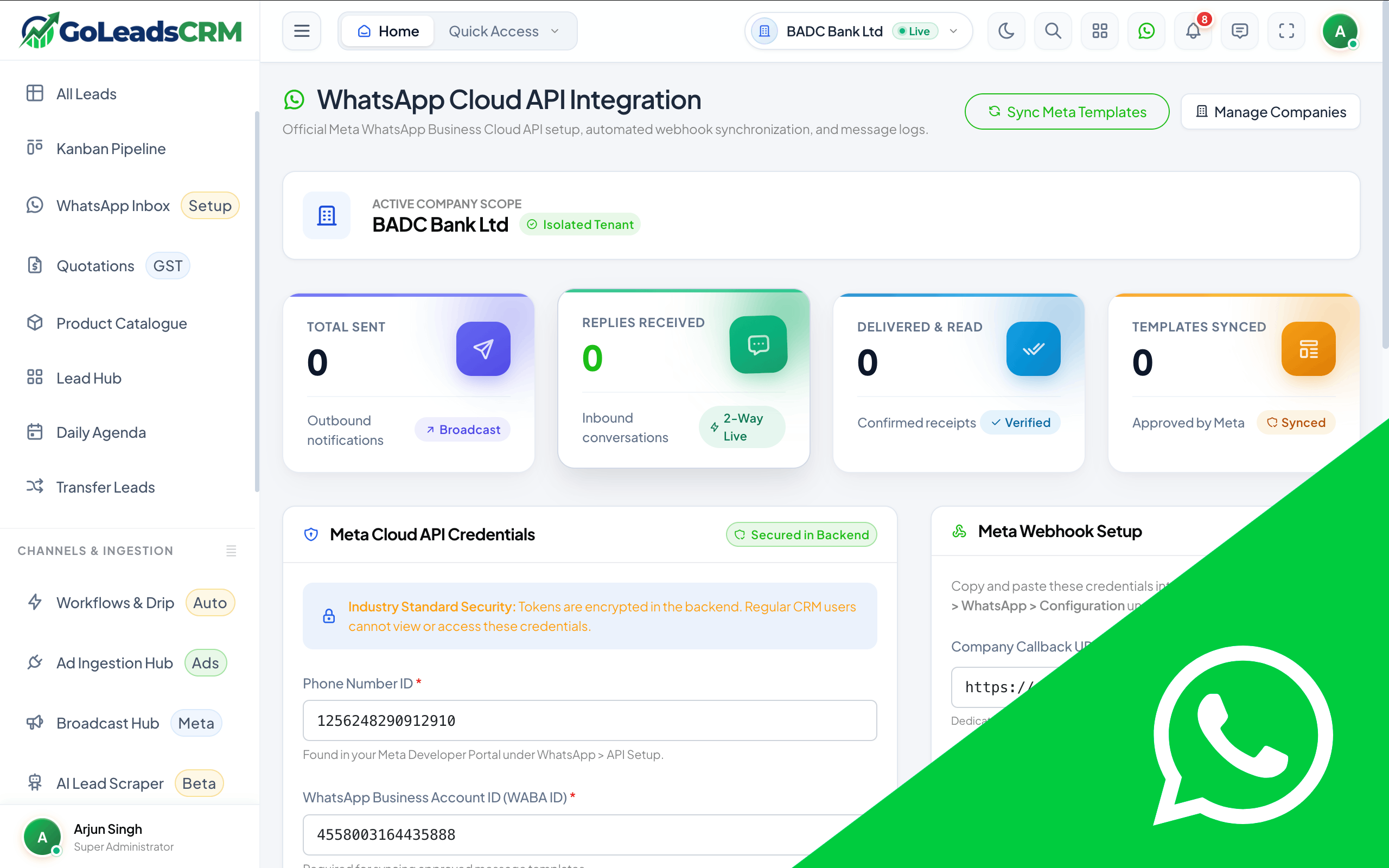 WhatsApp Sales Engine & PDF Quotations